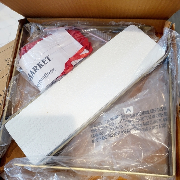 Cost Plus World Market Kitchen Nib World Market Brushed Gold Metal